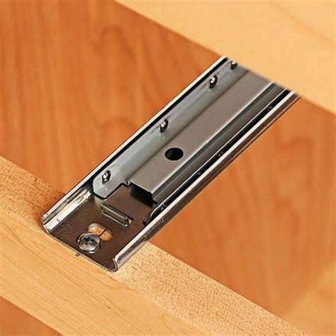 metal drawer slides bottom mount